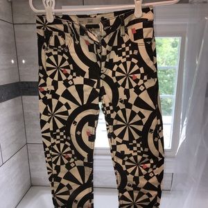 Topshop Jamie Pants with Funky Print